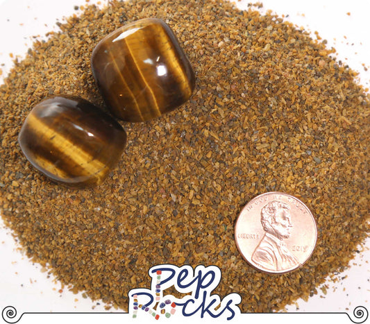 Tiger's Eye - Medium quartz sand particles