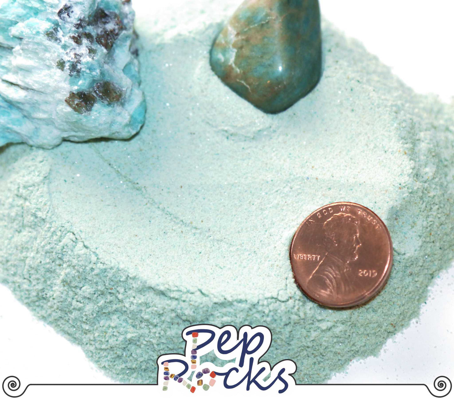 Amazonite - Fine sand particles