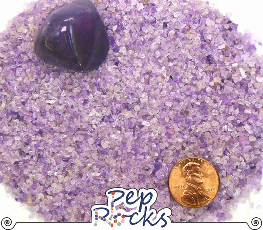 Pep Rocks Amethyst Crushed Coarse Gemstone Sand