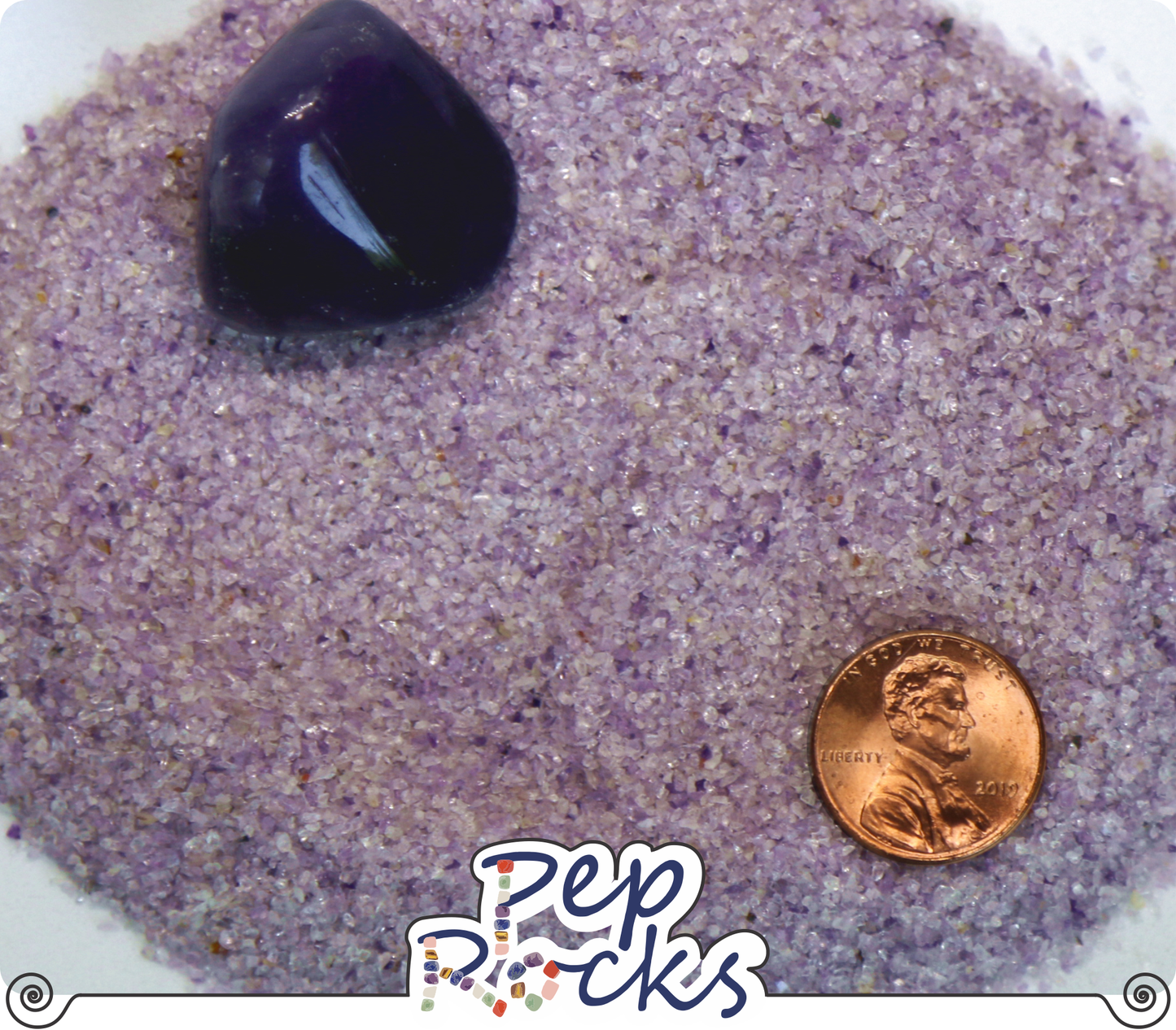 Pep Rocks Amethyst Crushed Medium Gemstone Sand