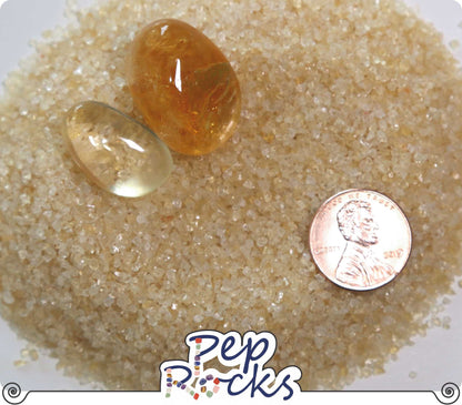 Citrine - Coarse crystal sand particles