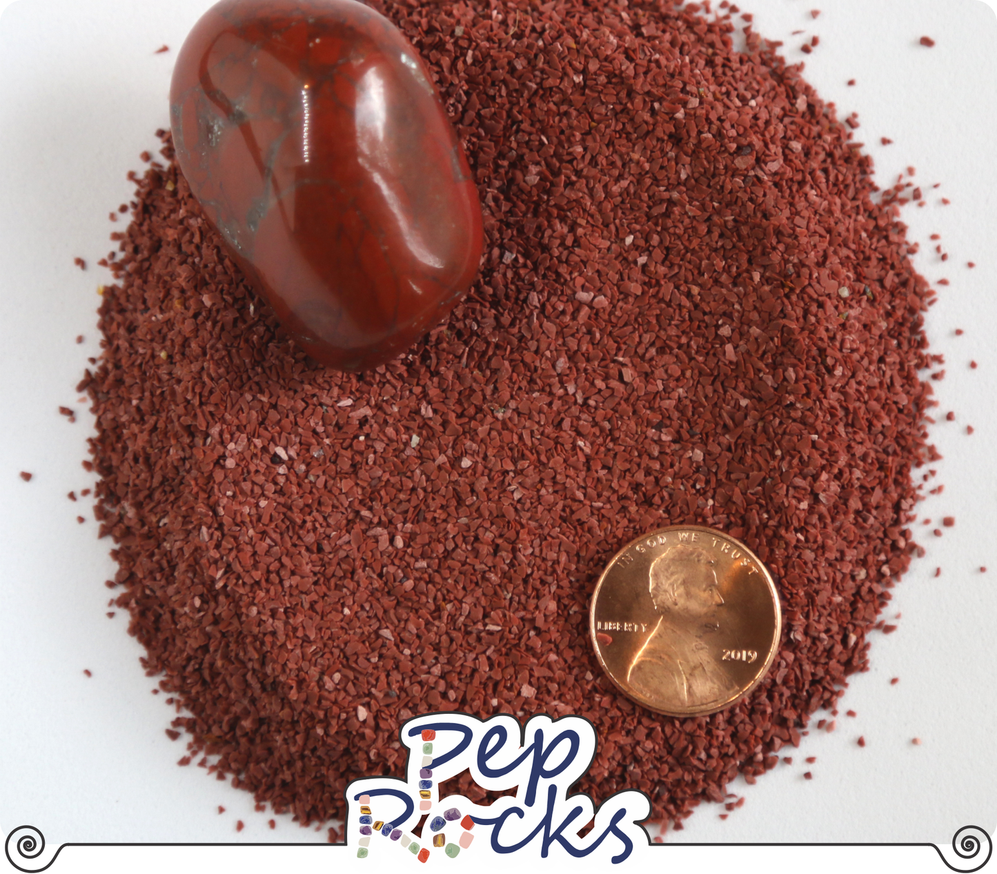 Pep Rocks Red Jasper Crushed Medium Gemstone Sand
